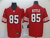 Nike 49ers 85 George Kittle Red Color Rush Vapor Untouchable Limited Jersey,baseball caps,new era cap wholesale,wholesale hats